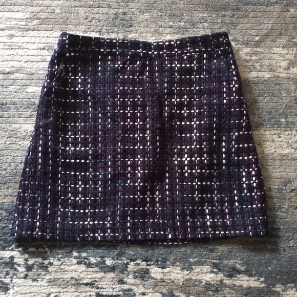 LOFT Dresses & Skirts - EUC Purple Plaid skirt by LOFT size 6